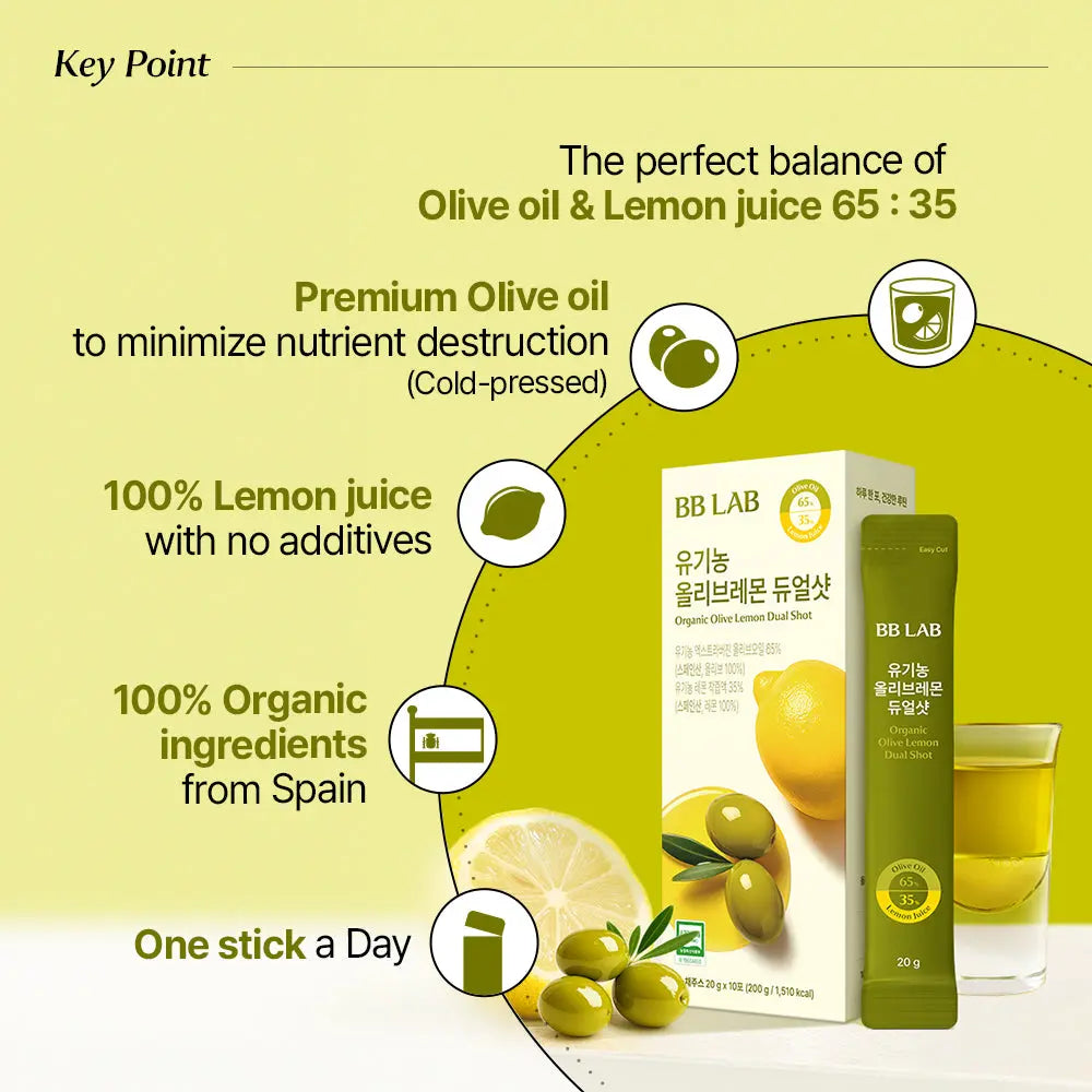 BB LAB Organic Olive Oil Lemon Dual Shot (10 sticks)