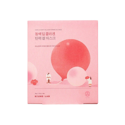 Round Lab Camellia Deep Collagen V Lifting Gel Mask Set (4 pcs)