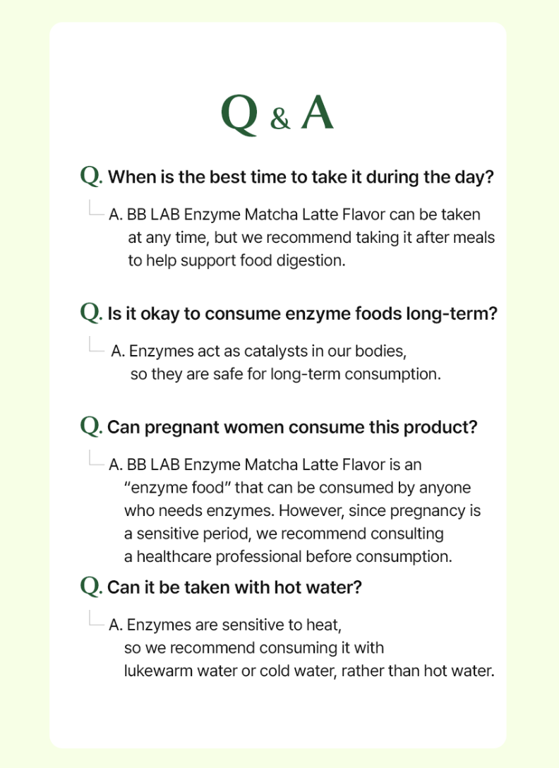 BB LAB Enzyme Matcha Latte