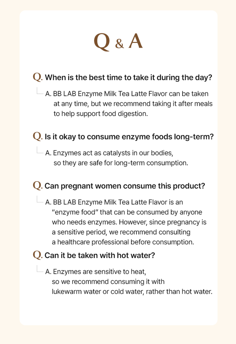 BB LAB Enzyme Milk Tea