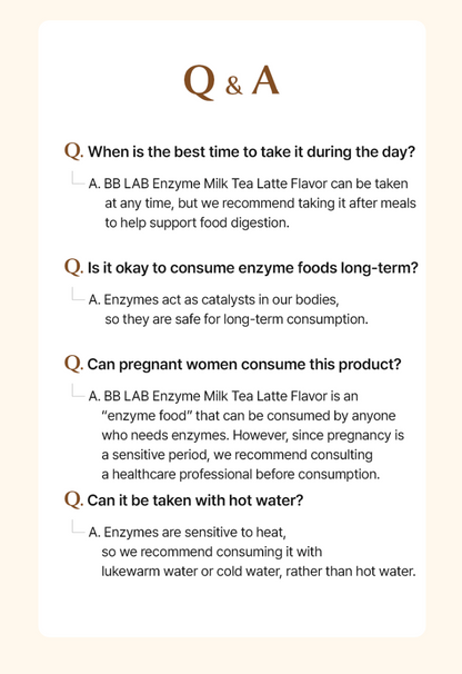 BB LAB Enzyme Milk Tea
