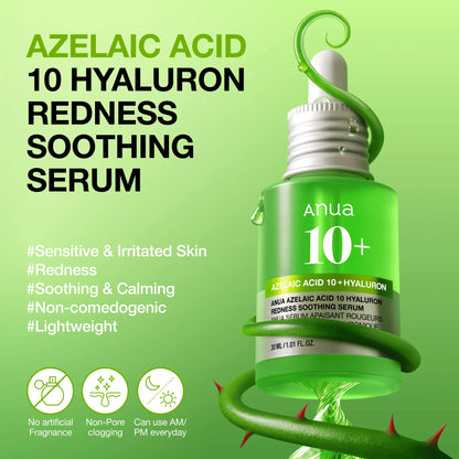 Anua Azelaic Acid 10 Hyaluron Redness Soothing Serum