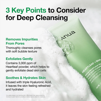 Anua Heartleaf Quercetinol Pore Deep Cleansing Foam