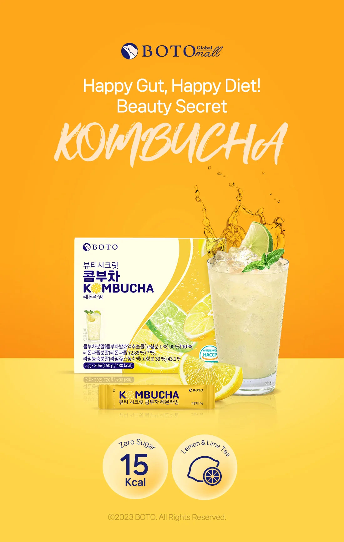 BOTO Beauty Secret Kombucha Lemon Lime